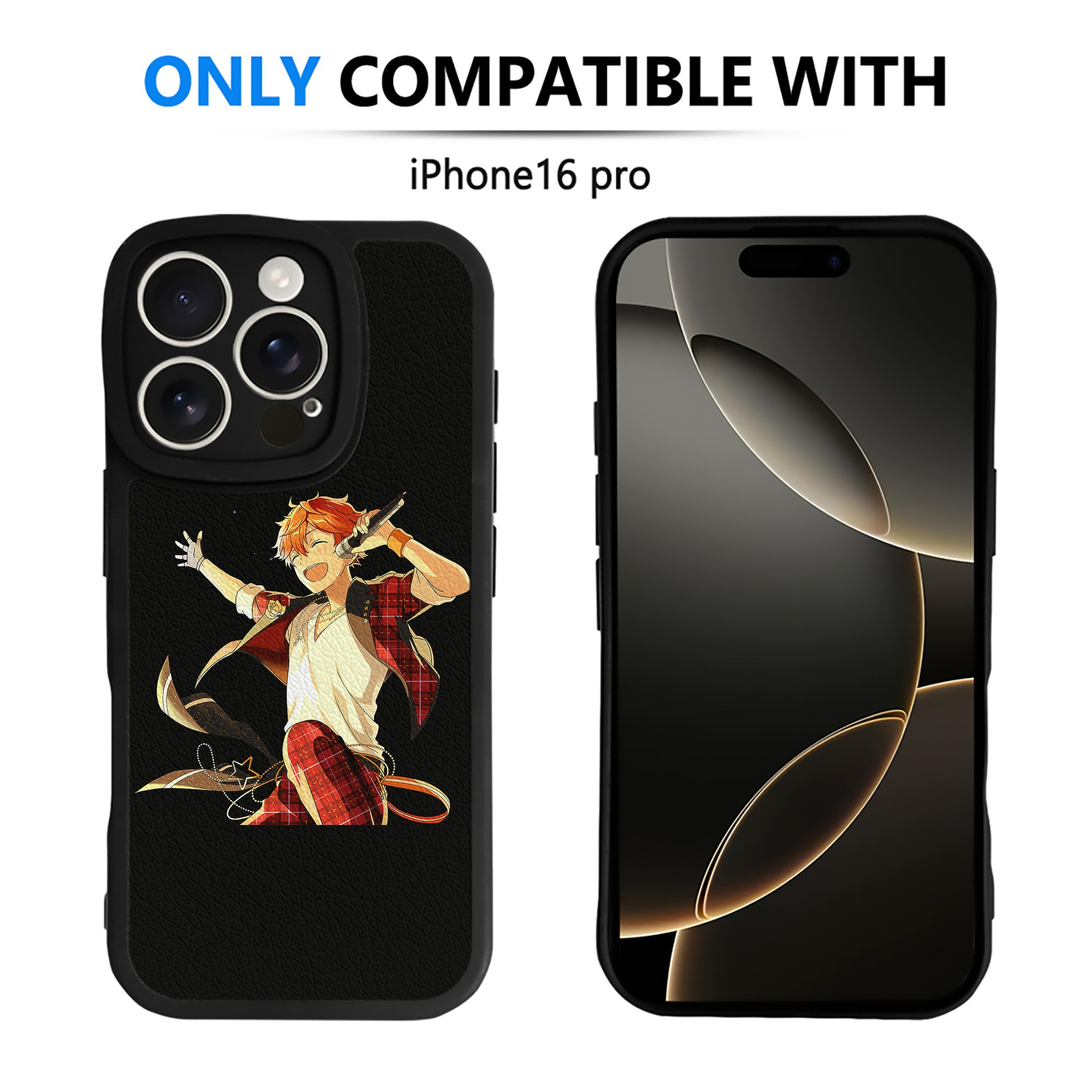 （画像用） あんさんぶるスターズ! Ensemble Stars 【iPhone 16シリーズ対応】シリコンスマホケース（レザー調） 材質：シリコン